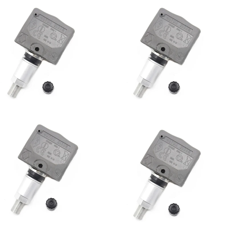 Online 4 Uds 407002138R 407001AY0A Sistema de Monitoreo de presión de neumáticos TPMS para Nissan Infiniti 40700 1AY0A 8200086582 433Mhz