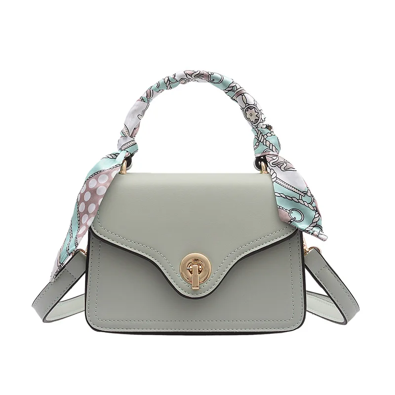 The new Chaohan version of the advanced sense of the hand small package Hong Kong air single shoulder oblique satchel - Color: Green