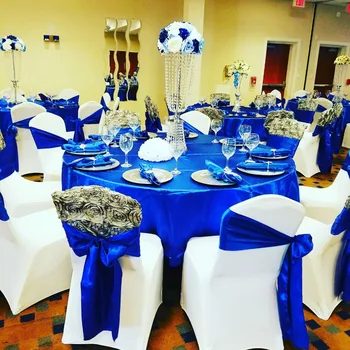 

10pcs/Lot Silver Wedding Main Table Center Decoration Tall 32" Diameter 8" Lamb Kidney Road Lead