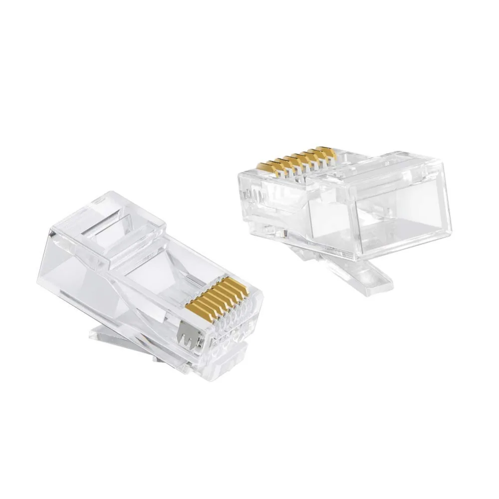 Концы Cat6 RJ45 кабельный разъем Cat6a/Cat5e обжимные разъемы Ethernet прозрачные| |