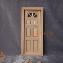 1/12 Playscale DIY деревянный кукольный домик миниатюрная дверь 6 Панель снаружи