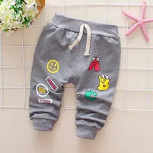 Штаны для маленьких мальчиков и девочек; штаны с буквенным принтом для новорожденных; Хлопковые Штаны-шаровары для маленьких девочек; повседневные брюки; Одежда для мальчиков и девочек