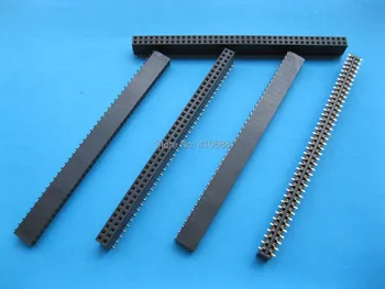 

40 Pcs Gold Plated SMT SMD 2.54mm 2x40 80pin Breakable Female Pin Header Connector Double Row Strip
