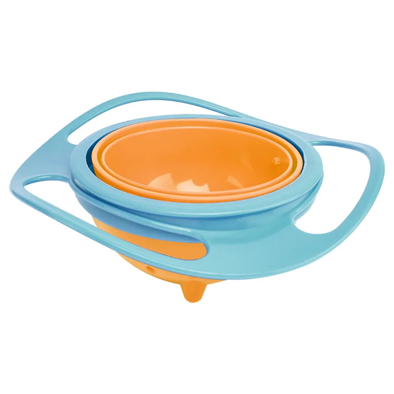 Горячая Распродажа, дизайнерская универсальная Гироскопическая чаша для кормления, миска с защитой от разлива, гладкая вращающаяся на 360 градусов Гироскопическая чаша для малышей