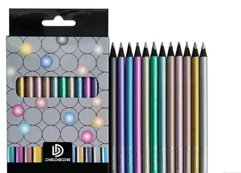 

12 color/set metallic color Pencil Coloured Drawing Pencil Art Supplies paniting set Painting Handbook pencil