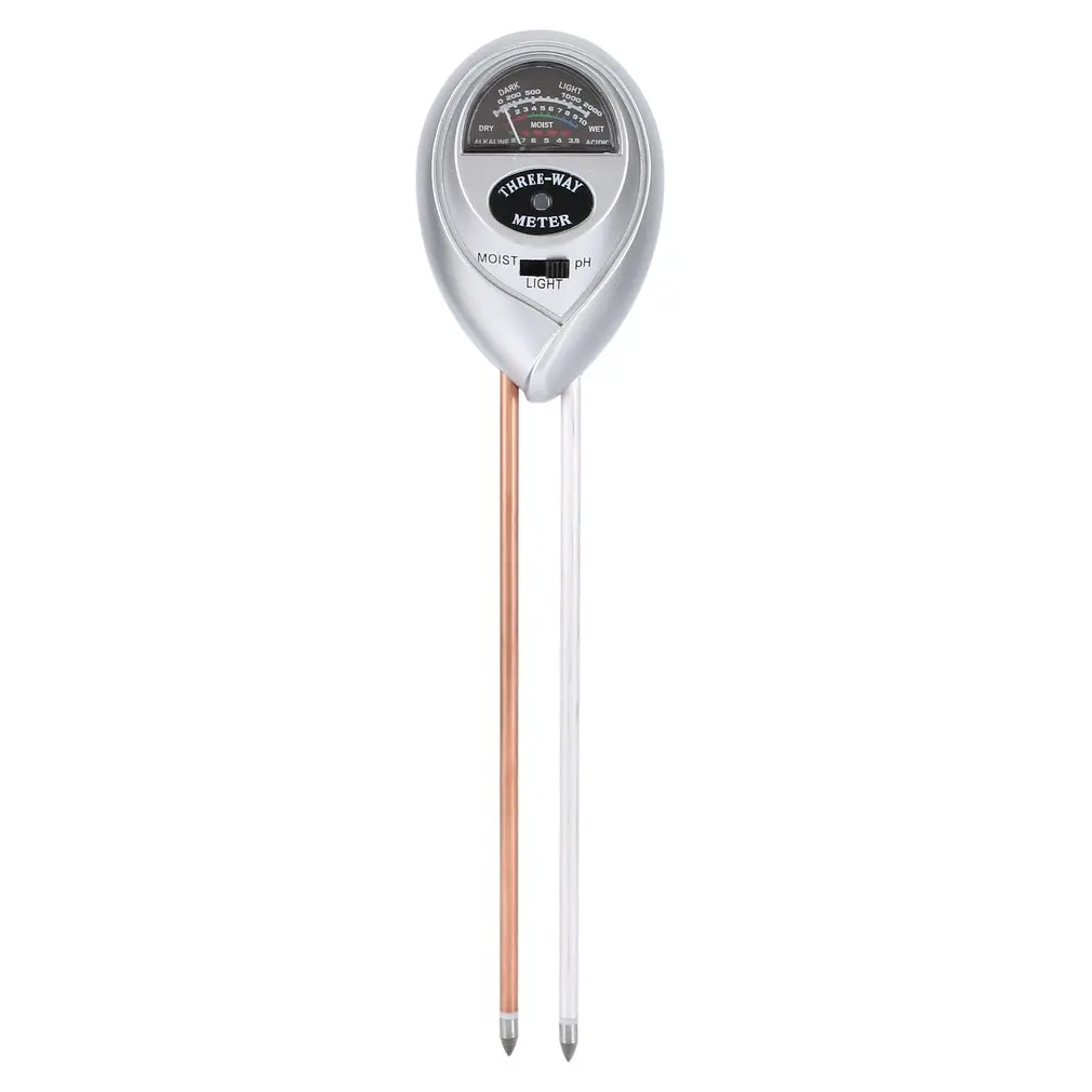 

3 In 1 Soil Hygrometer Soil Thermometer Ph Meter Moisture Meter And Sun Light Probe Multi-functional Soil Hygrometer