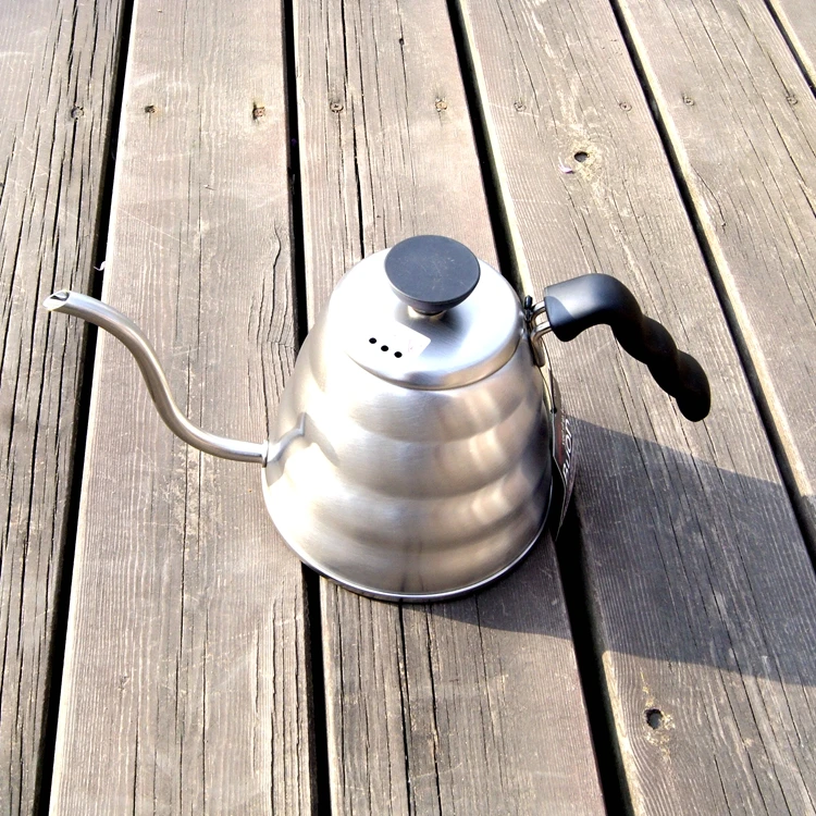 

1pc 1.0L Hario Style Tea and Coffee Drip Kettle pot stainless steel gooseneck spout Kettle hot water for Barista