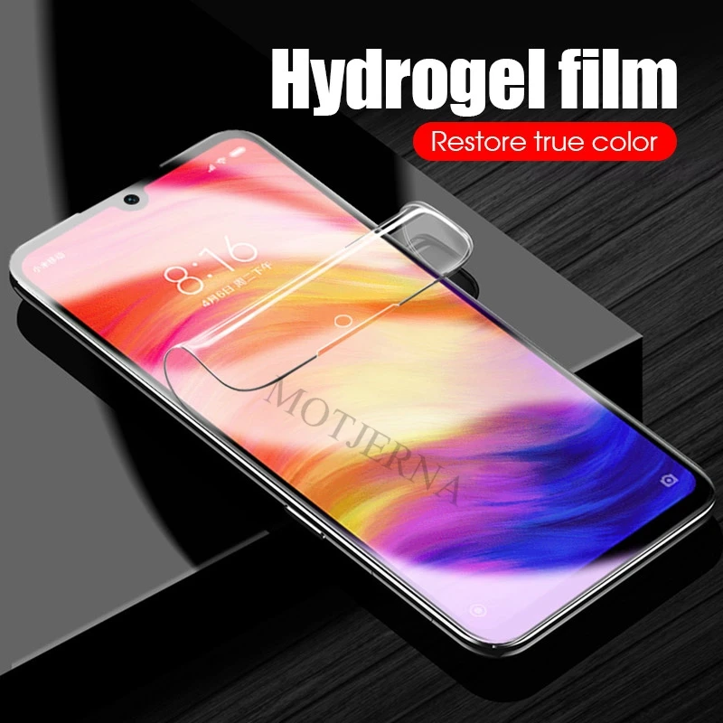 9D Прозрачная мягкая Гидрогелевая пленка для Xiaomi 8 Lite Mi 9 SE Poco F1 A2 Redmi Note 7 6 Pro 6A