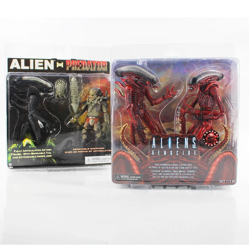 

2style NECA Alien VS Predator Tru Exclusive Alien genocide PVC Action Figure Toy