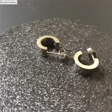 

cute bear stainless steel earrings round earrings nice sharp