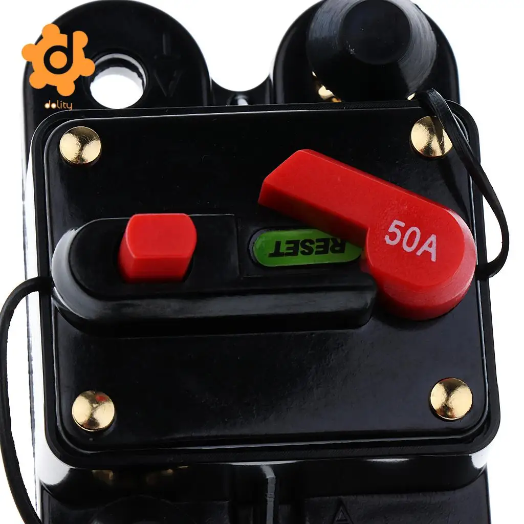 150A 50A//150A//200A//250A Car Inline Manual Reset Circuit Breaker Fuse Power Protection DC12V-24V