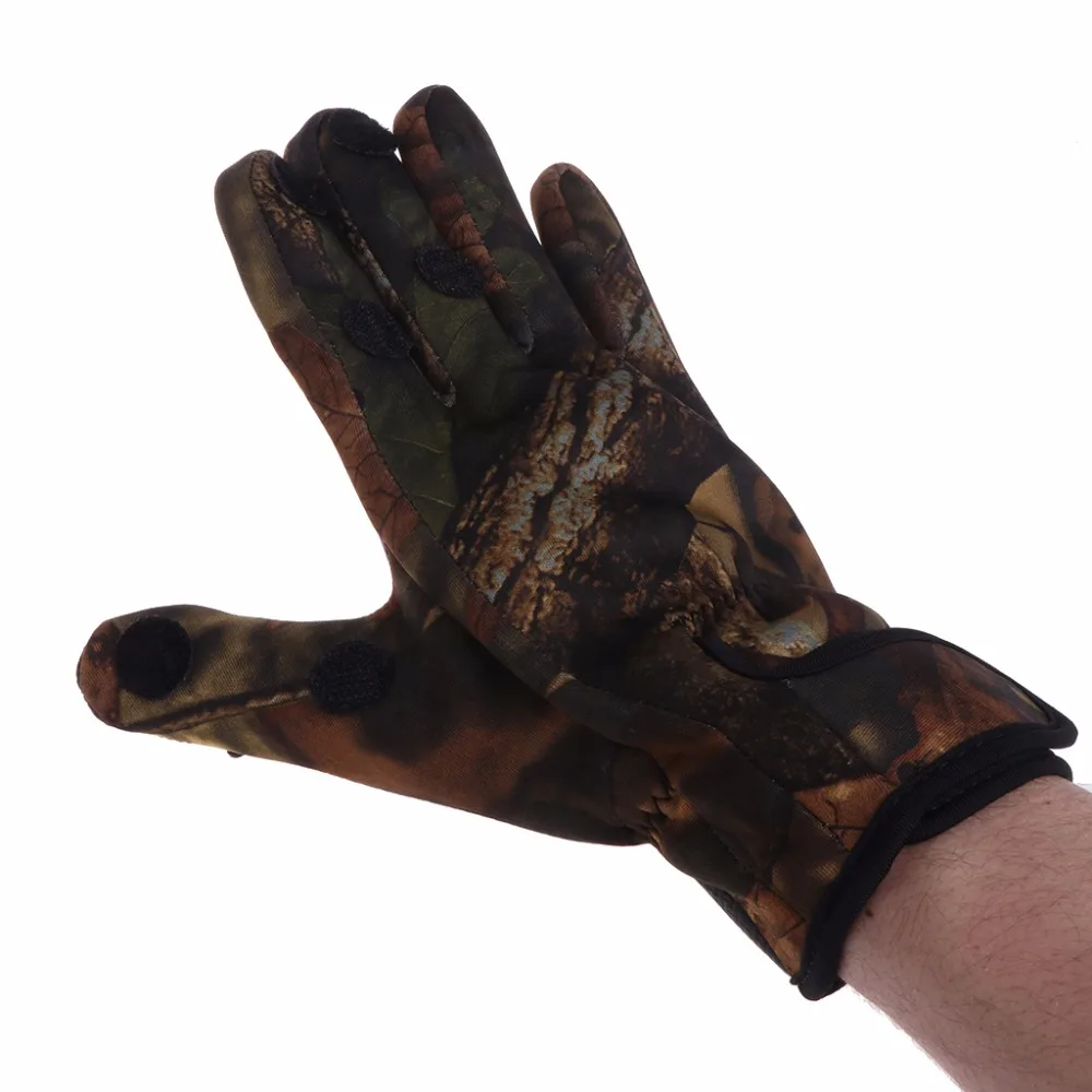 Buy Neoprene Fishing Gloves Full Finger 3 Slit Jigging