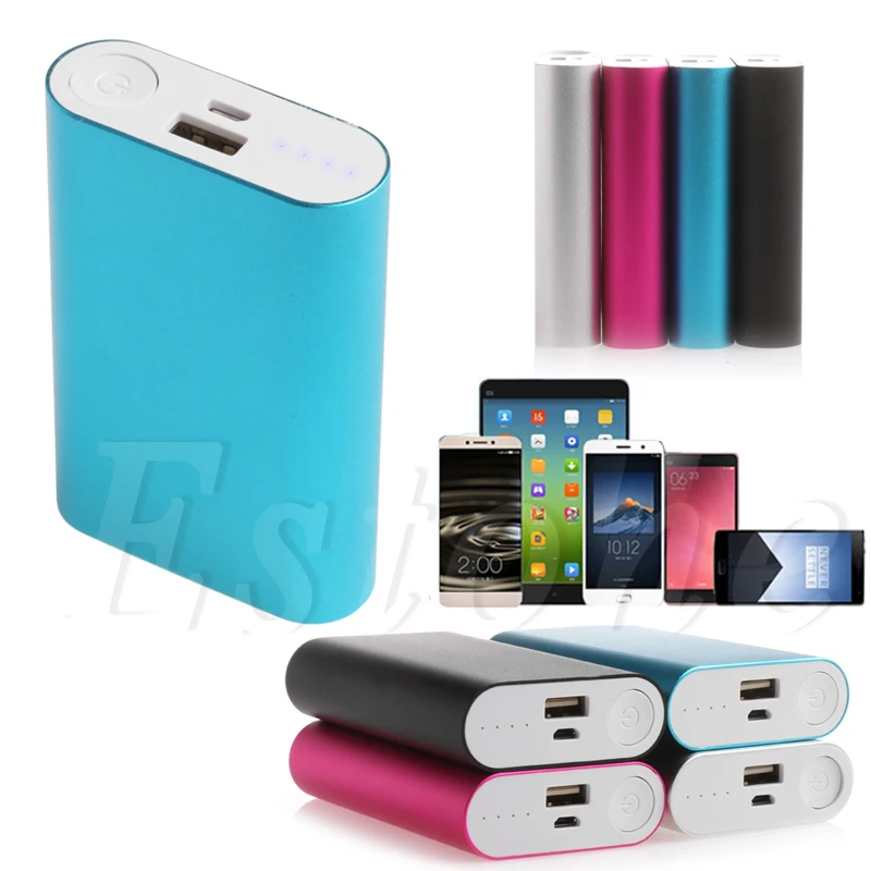 

2018 NEW 10000mAh Power Bank Aluminum Case Kit 3x18650 Battery Charger DIY Box for Phones