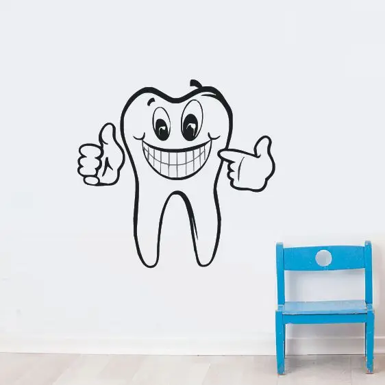 

Tooth Wall Decal Dental Care Vinyl Wall Sticker Home Bathroom Stomatology Decoration Teeth Care Removable Wall Mural AY959
