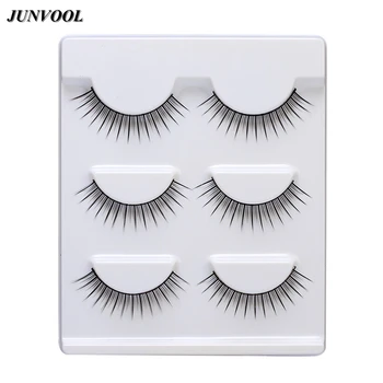 

Natural Eyelash 15 Pairs Black Handmade False Eyelashes Professional Nature Long Fake Eye Lash Nude Makeup Eye Lashes Extensions
