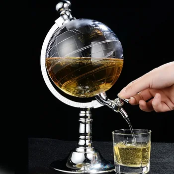 

Unique Design Mini Globe Shape Home Night Club Beverage Liquor Dispenser Beer Liquid Drinking Dispenser Cup Decor Machine Tool