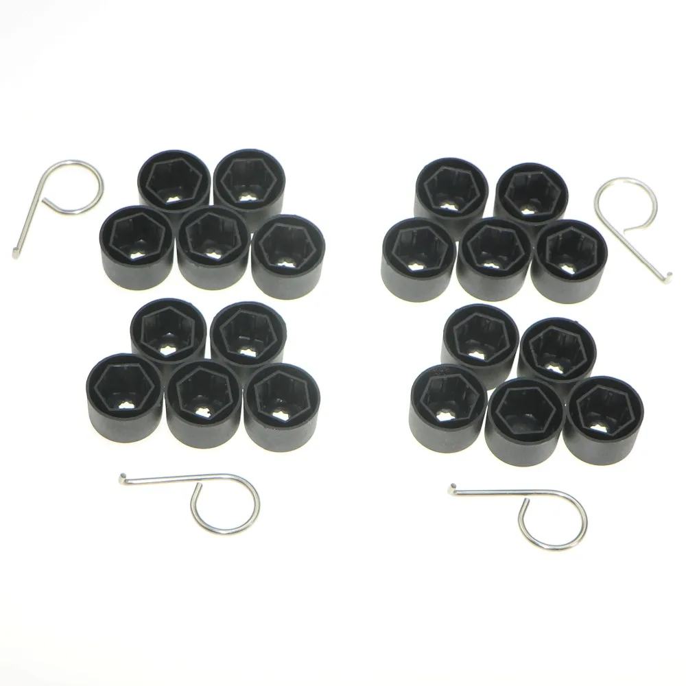 20Pcs Dust Anti Theft Wheel Bolt Caps For VW Touran Golf Jetta MK5