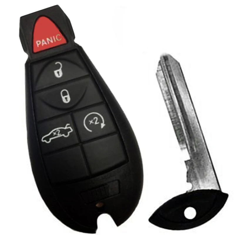 5 Buttons Car Key Replacement Remote Auto Key Accessories For Jeep 2008