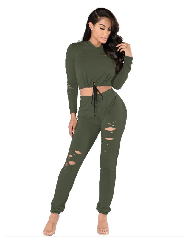 women hollow out Exposed navel suits 10_
