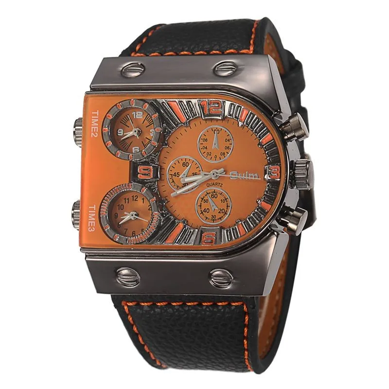 Luxury Men font b Watch b font Leather Wrist font b Watch b font For Men