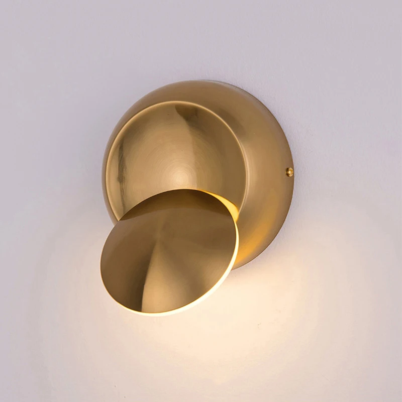  Nordic creative rotatable wall lamp bedroom foyer study LED decorative light hotel restaurant cafe  - 32889084480
