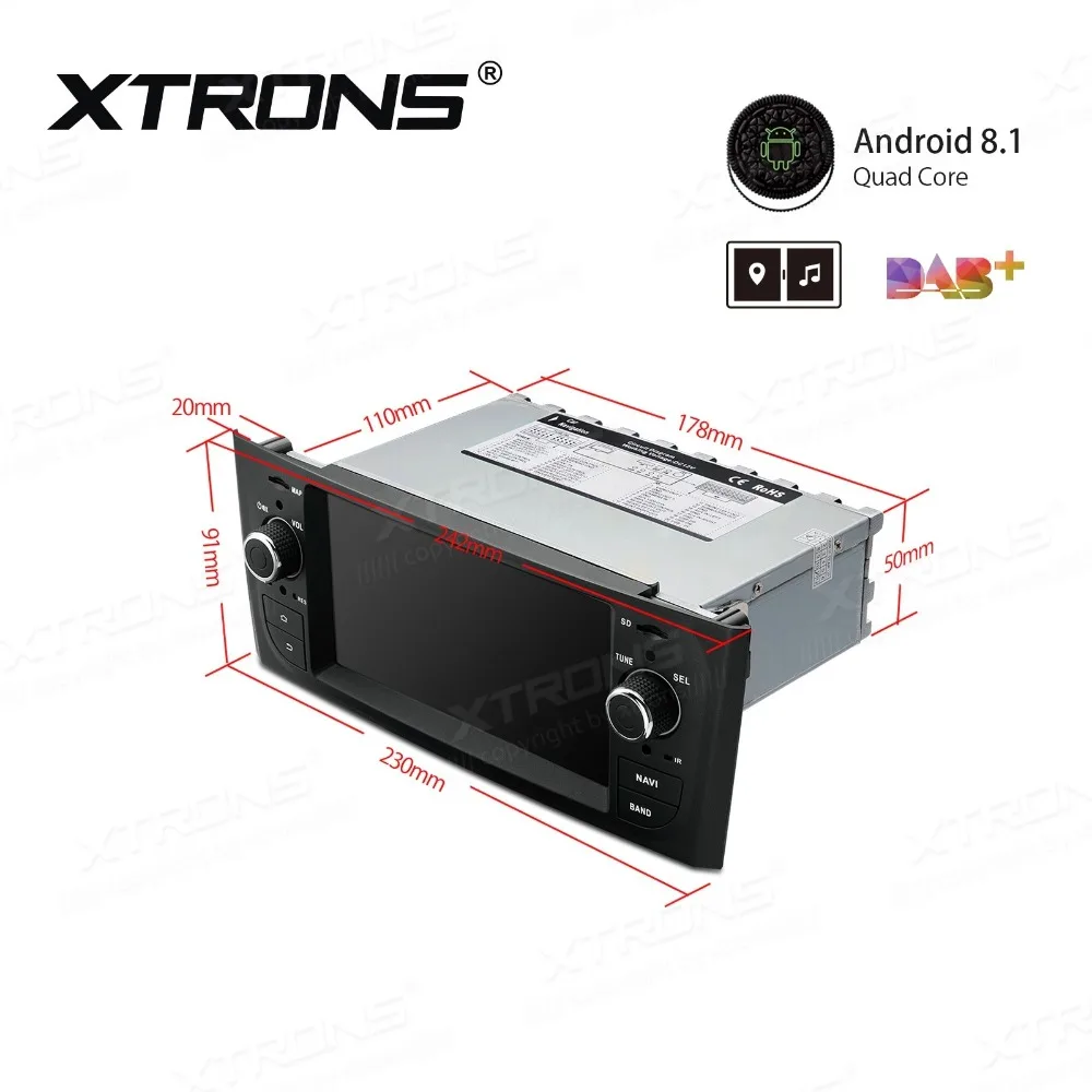 Perfect 6.1" Android 8.1 OS Car Multimedia Navigation GPS Radio for Fiat Grande Punto (199/310) 2005-2009 & Fiat Linea (323) 2007-2011 5