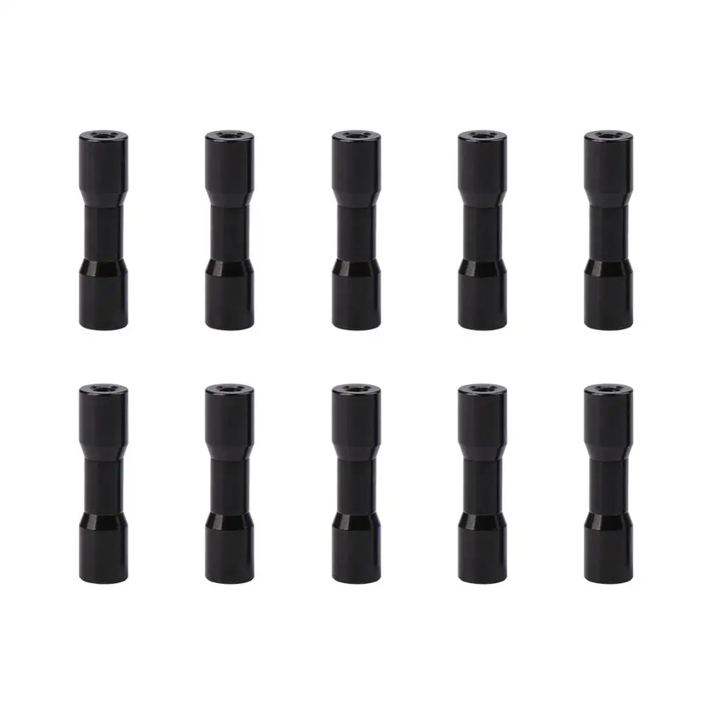 

M3 22mm 25mm 28mm 30mm 35mm black Aluminum Standoff Round Alloy Standoff Spacer Stud Fastener standoff for FPV RC Racing Drone
