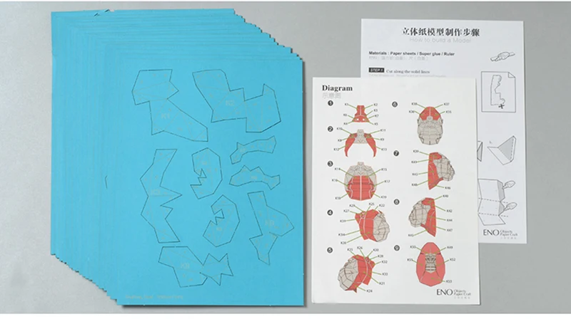 3D бумажная модель в виде голов животных Бумага Ремесло домашнее украшение Стены Развивающие головоломки DIY ручные игрушки вечерние подарки для детей орнамент