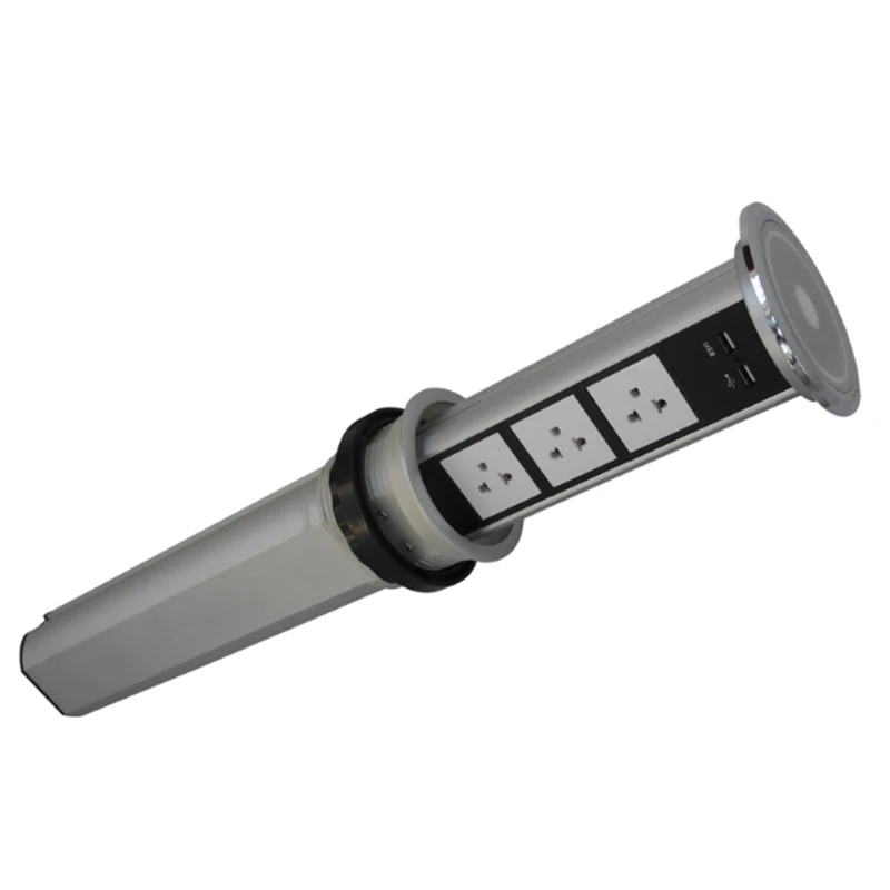 Touch screen/automatic electric lift socket kitchen hidden socket smart multifunctional USB charging desktop socket TD-01