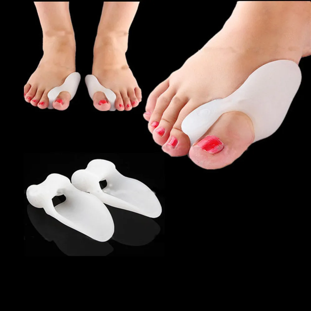 

2Pc Foot Toe Corrector Protector Silicone Gel Bunion Toe Separator Straightener Hallux Valgus Thumb Orthotics Correction