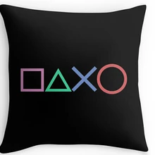 Gran oferta personalizada, botones de Playstation personalizados con impresión de lujo, funda de almohada cuadrada de Estilo Vintage divertido, funda de almohada