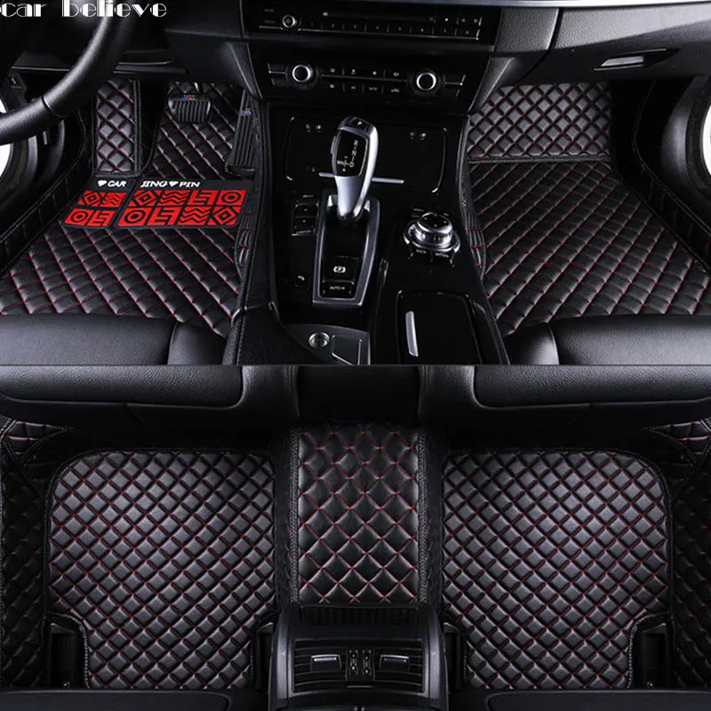 

Car Believe Auto car floor Foot mat For fiat 500x freemont palio 500l albea panda car accessories waterproof carpet rugs