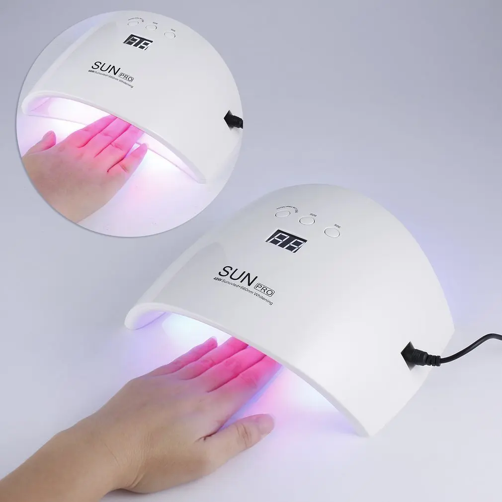 

Nail Dryer 48W UV LED Lamp for Nails Gel Polish Dryer Curing UV Light Auto Sensor LCD Display 30s/60s/99s Low Heat Mode Portable