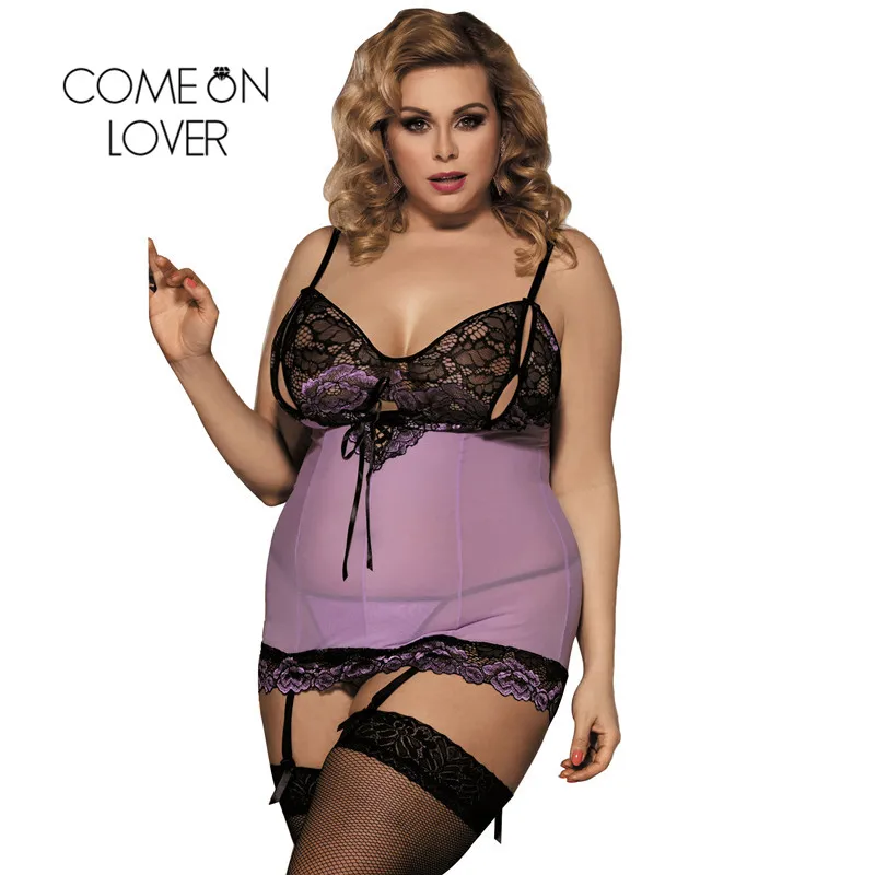 Пикантные костюмы Comeonlover нижнее белье одежда для сна кружевное с чашкой Peek A Boo