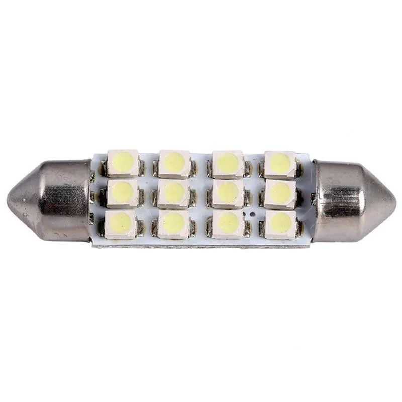 10x3528 12 Автомобильный светодиодный SMD автомобиля гирлянда для салона купольные лампы свет лампы AC/DC 12 V 41 мм