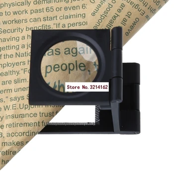 

Foldable Scale Magnifier LED Illumination Light Printing fabric 12x Magnification Lens Desk Top Loupe Magnifying Glass 07NOV