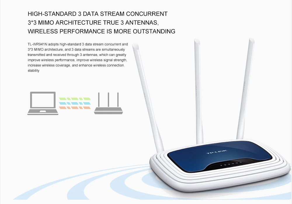 Tp-link TL-WR941N беспроводной маршрутизатор 450 Мбит/с Wifi высокая скорость передачи данных Wifi маршрутизатор