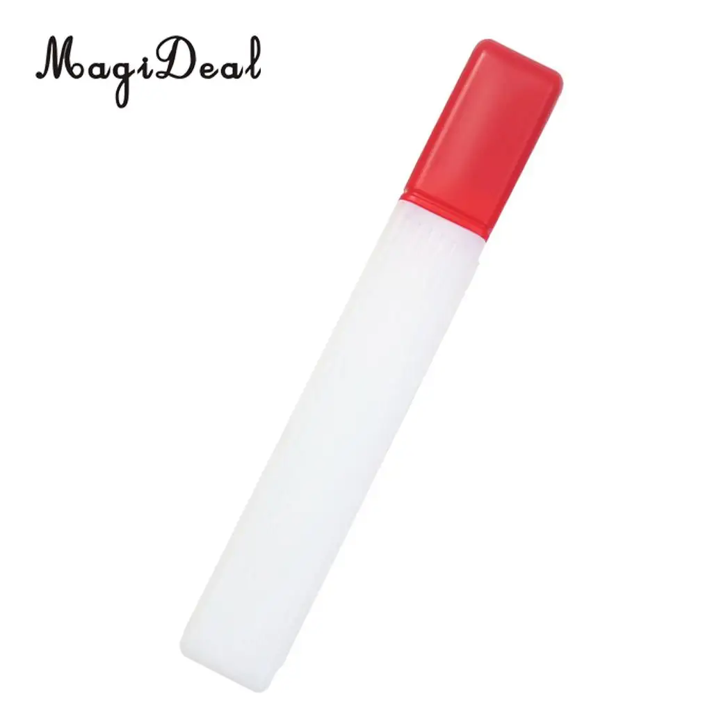 41x6cm Plastic Clear Knitting Needle Crochet Hook Tube Case Holder Storage Case 