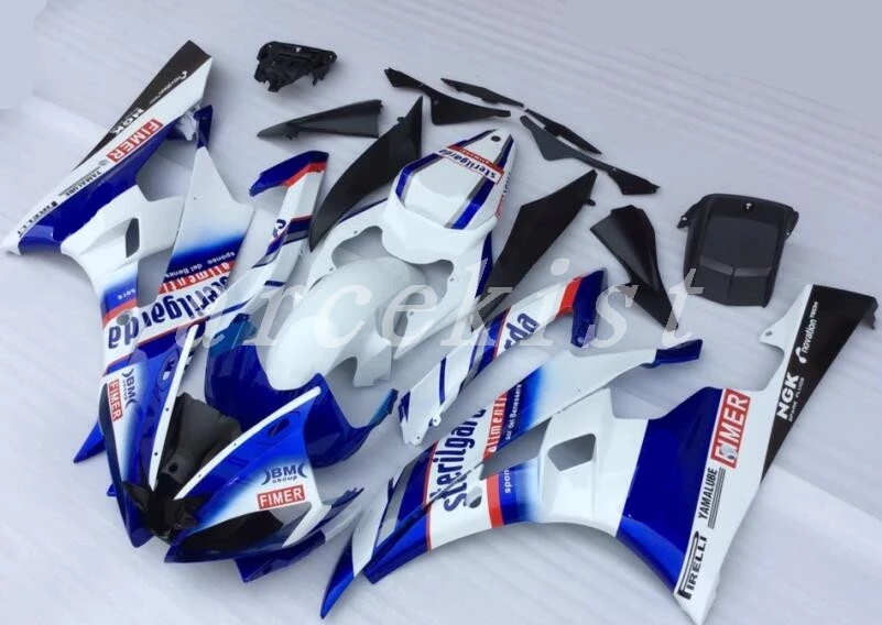 Полный обтекатели Наборы подходит для Yamaha YZF 600 R6 06 07 YZF-R6 2006 2007 ABS Пластик мотоцикл обтекатель комплект капот на заказ итальянская обувь и сумочка в синем цвете в комплекте