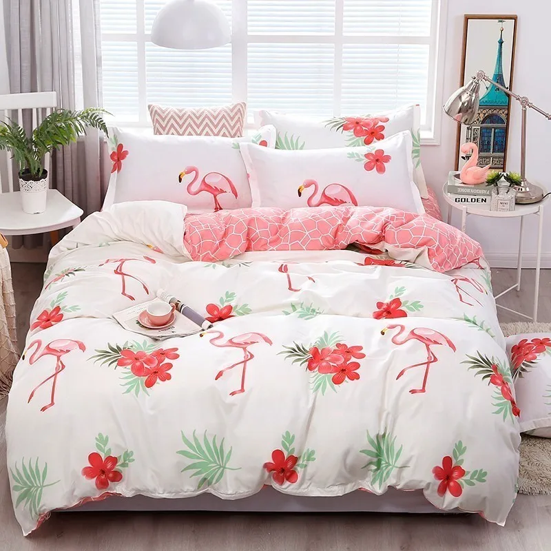  Solstice Cartoon green Printing cat head Children/kid Bedding Sets Duvet Cover Bed Sheet Pillowcase