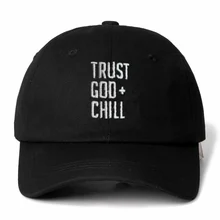 Прямая поставка бренд TRUST GOD+ CHILL Snapback Кепка хлопковая бейсболка для мужчин и женщин Регулируемая Хип Хоп шляпа папы костяная Garros