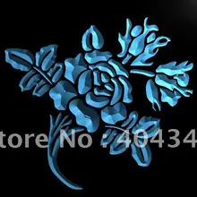 LK571-цветы дисплей Роза флорист световой знак