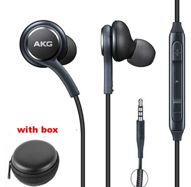 Наушники AKG IG955 3,5 мм наушники-вкладыши с микрофоном Проводная гарнитура для samsung Galaxy S8 S9 для huawei xiaomi наушники - Цвет: black with box