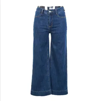 

2018 Fashion Autumn Winter Warm Jeans For Women Casual Loose Ladies Wide Leg Jeans Trousers Woman Pants