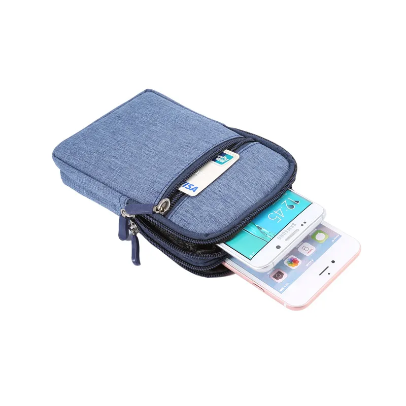 YIANG брендовая поясная сумка модная ковбойская тканевая сумка для телефона чехол 6,3 дюймов поясная сумка 4 цвета универсальная для iphone 7
