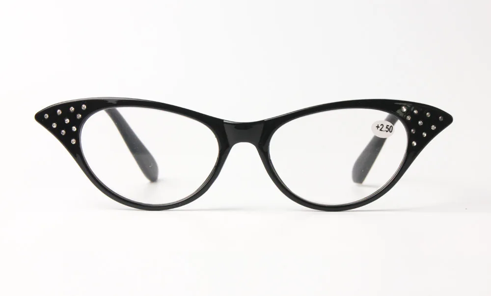 Сексуальные черные леопардовые кошачьи глаза женские леопардовые очки для чтения украшение со стразами-кристаллами женские очки для дальнозоркости