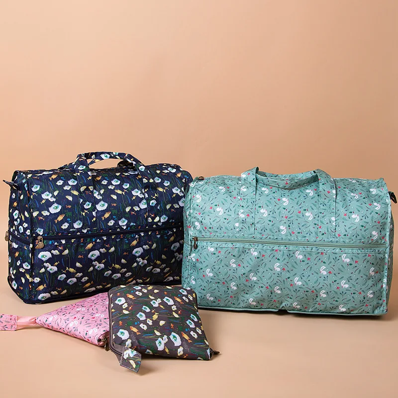 New Travel Folding Bag WaterProof Nylon Folding Travel Tote Bag Large Capacity Bag Women Unisex Luggage 