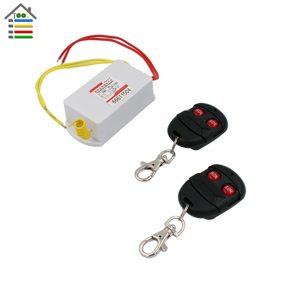 

Free shipping 2 Channels AC220V Digital Wireless Remote Control Switch Moudels 2 Controller For Light Lamp