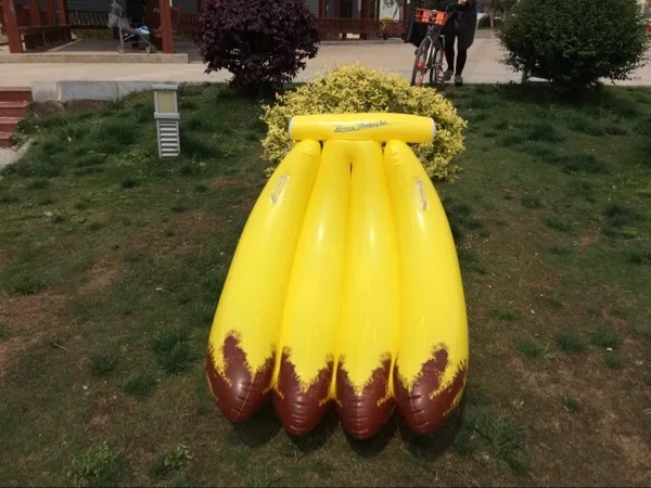 

toy inflatable Banana Shape Inflatable Beach Toy Children Kid's Outdoor Swimming Ring Adult Child Pool Sea Toy Summer Cute