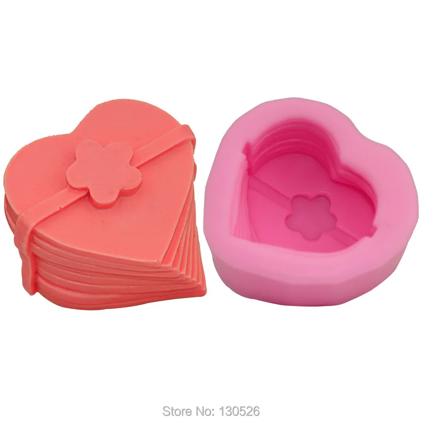 

New Sweet Lovely 3D Heart Molds for Fondant Sugar Jello Jelly Ice Soap Non-Stick Cake Decorating Tools Silicone Moulds Bakeware